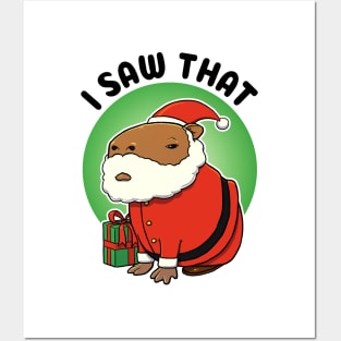 I saw that Capybara Santa Posters and Art